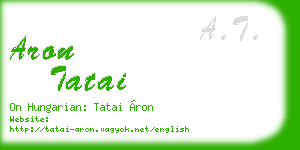 aron tatai business card